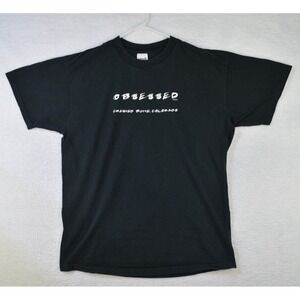 Obsessed Crested Butte Colorado Shirt Mens XL Black Graphic Tee Outdoors Hiking
